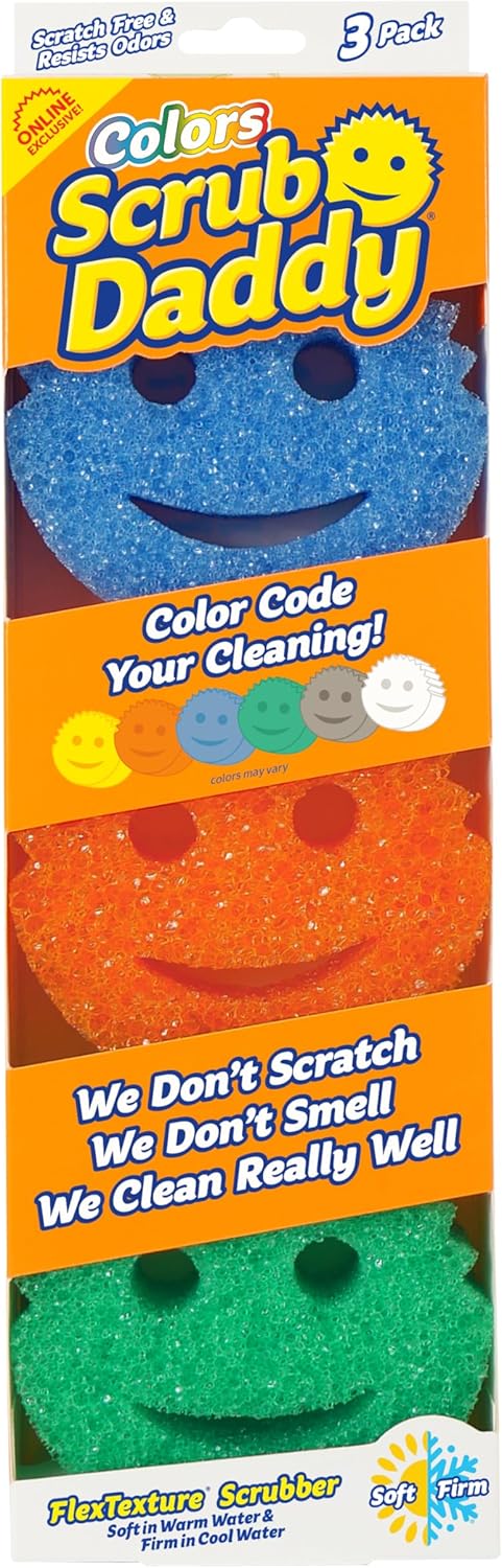 Colorful Scrub Daddy Sponges